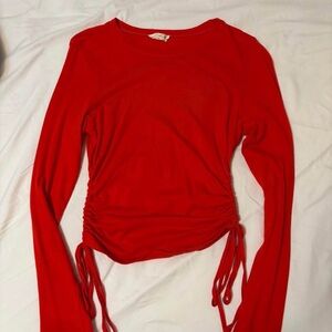 Nordstrom Red Long Sleeve Top